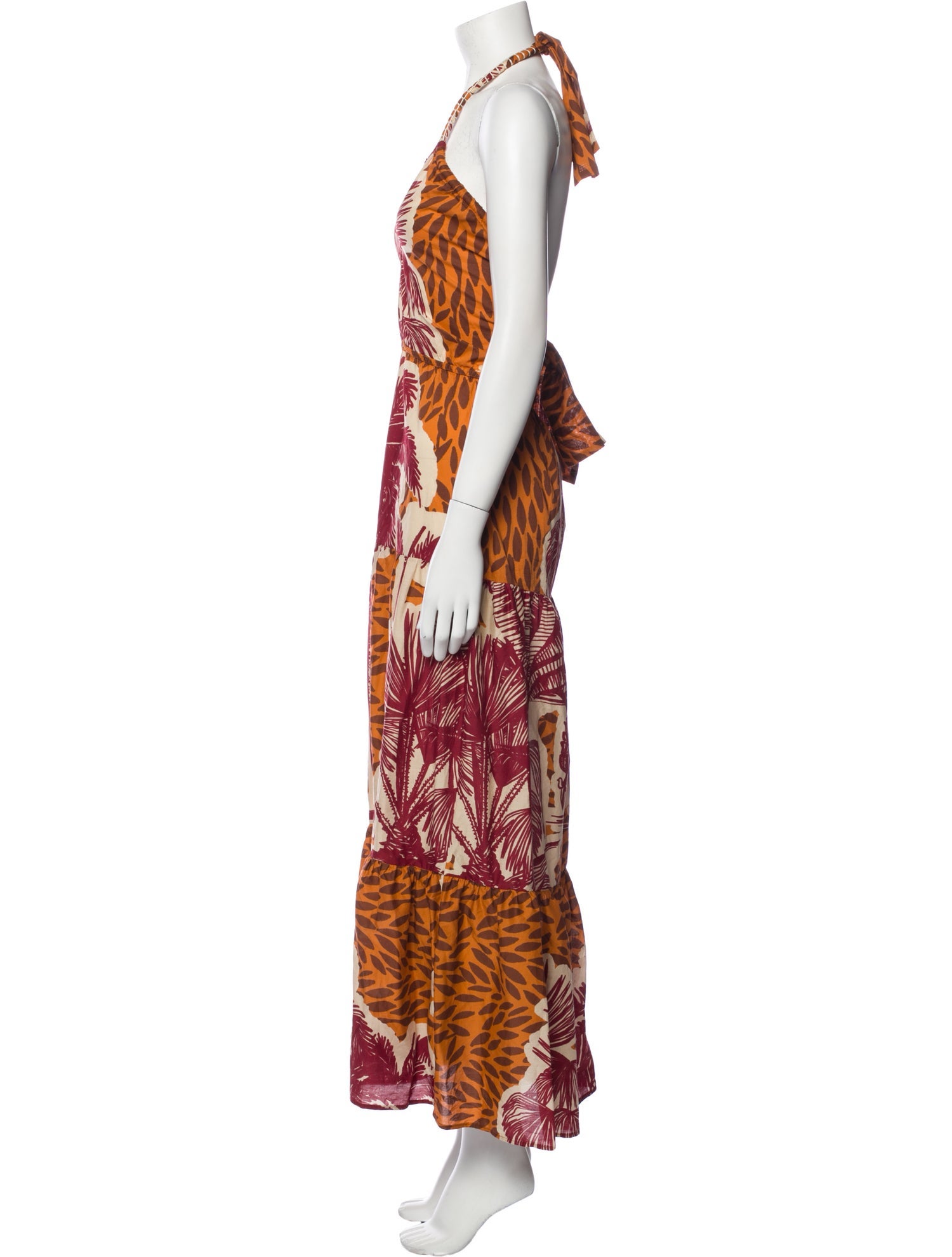Johanna Ortiz Printed Long Dress
